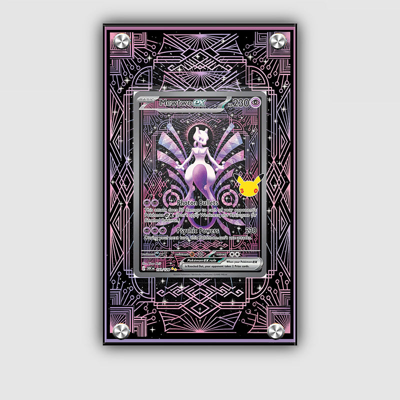 Mewtwo ex 151/128 - Pokémon Extended Artwork Protective Card Display Case Psa/cgc/tag/raw