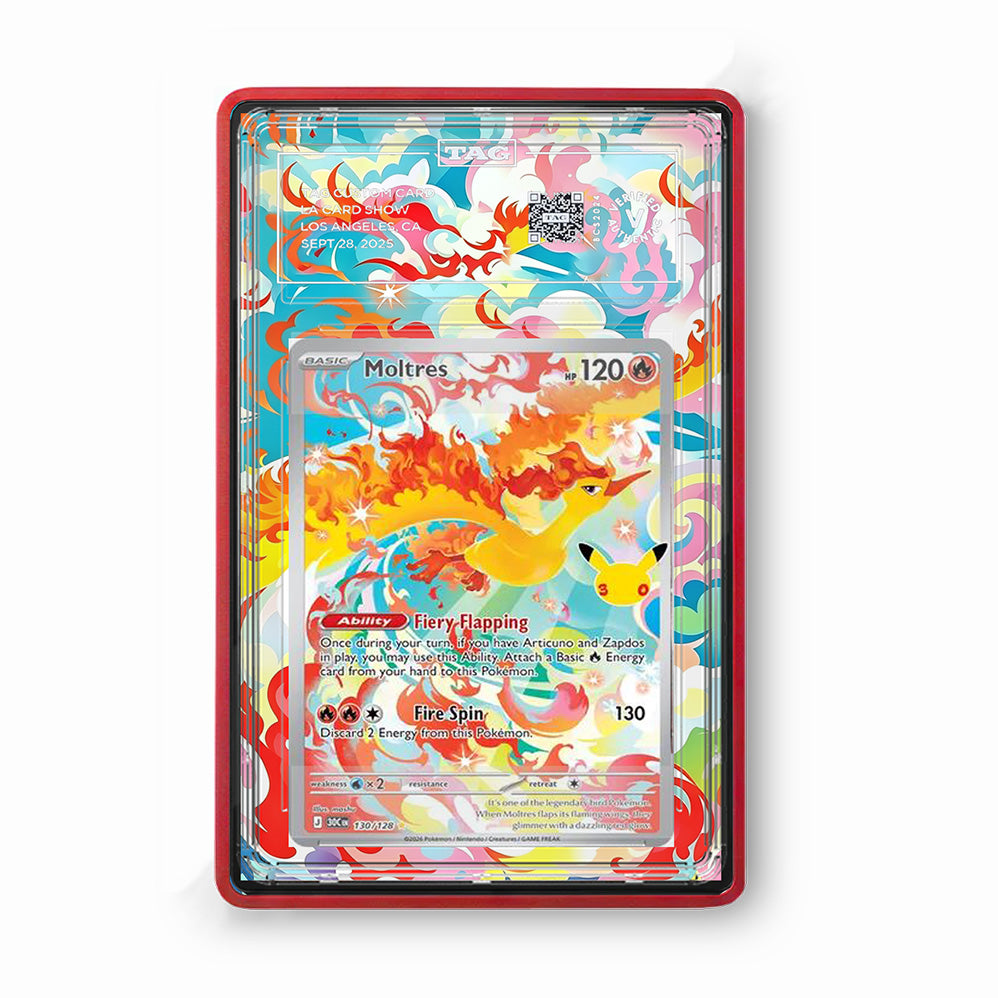 Moltres 130/128 - Gradeguardian Extended Artwork For Psa / Cgc / Bgs / Tag