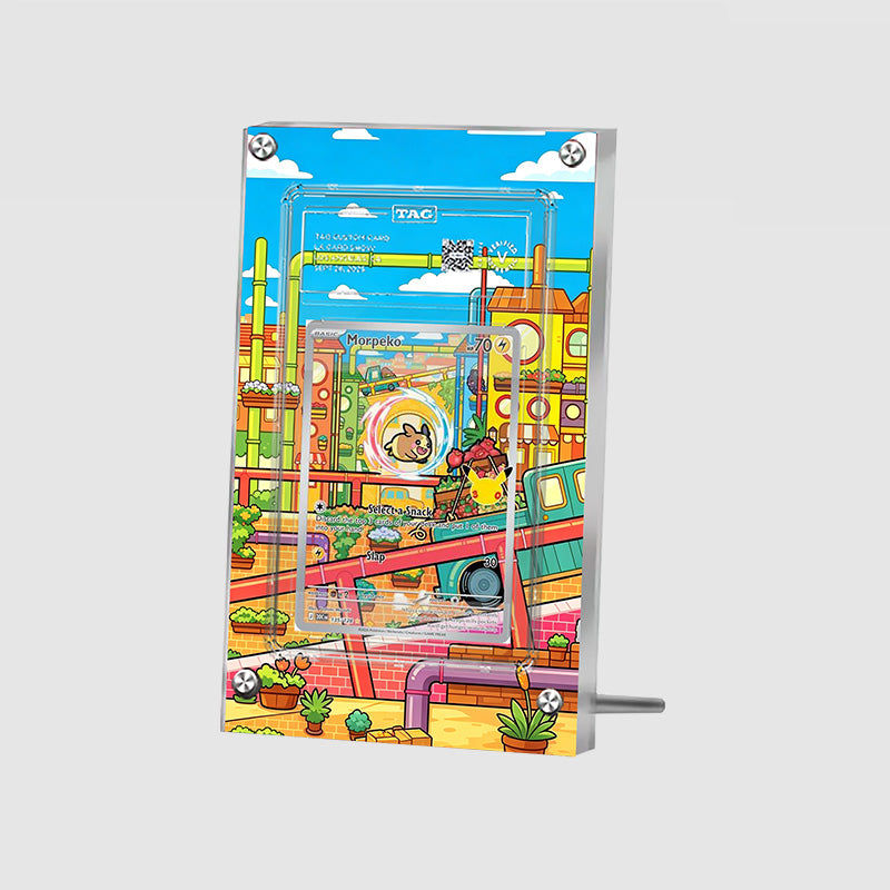 Morpeko 135/128 30th Anniversary - Pokémon Extended Artwork Protective Card Display Case Psa/cgc/tag/raw