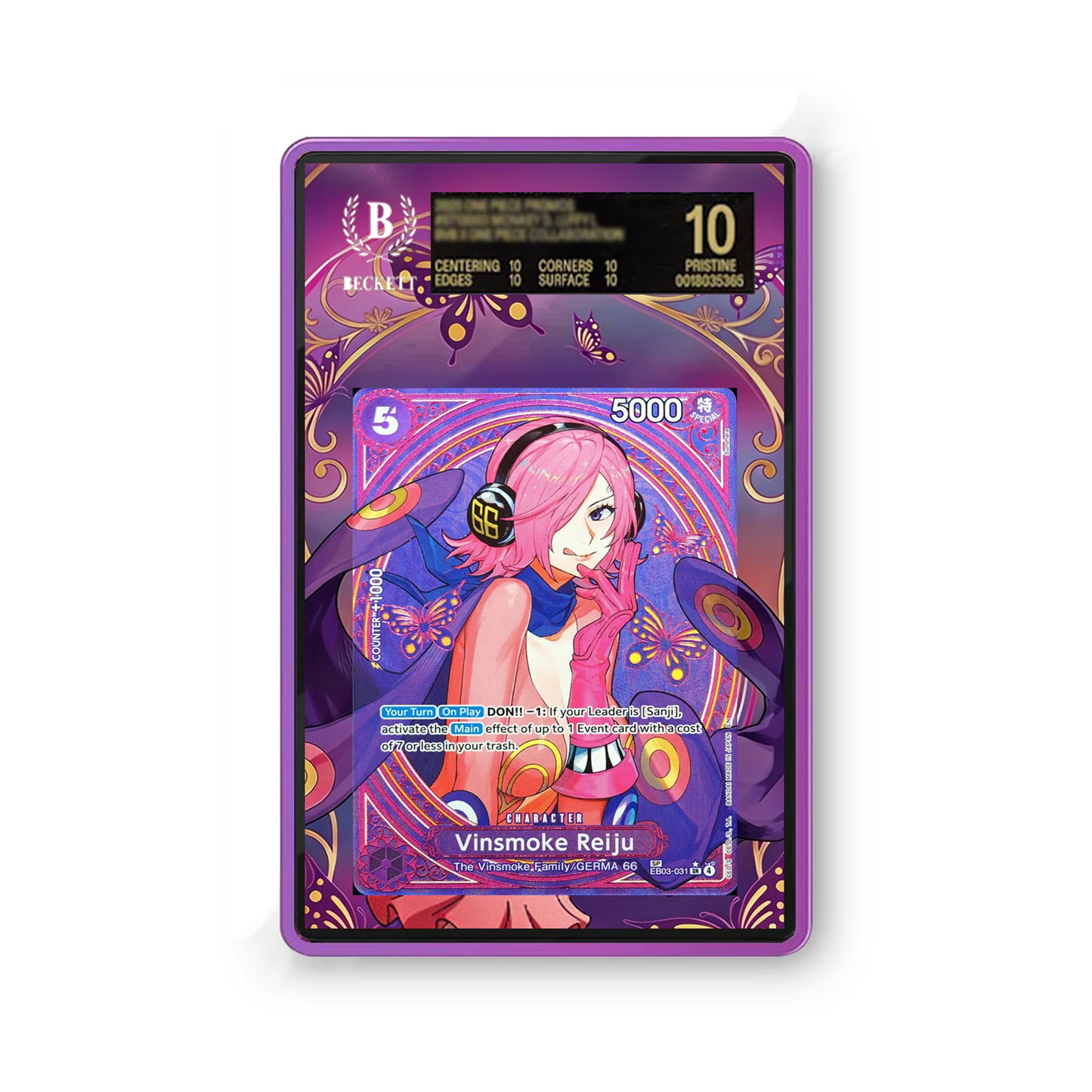 Vinsmoke Reiju EB03-031 - Gradeguardian Extended Artwork For Psa / Cgc / Bgs / Tag