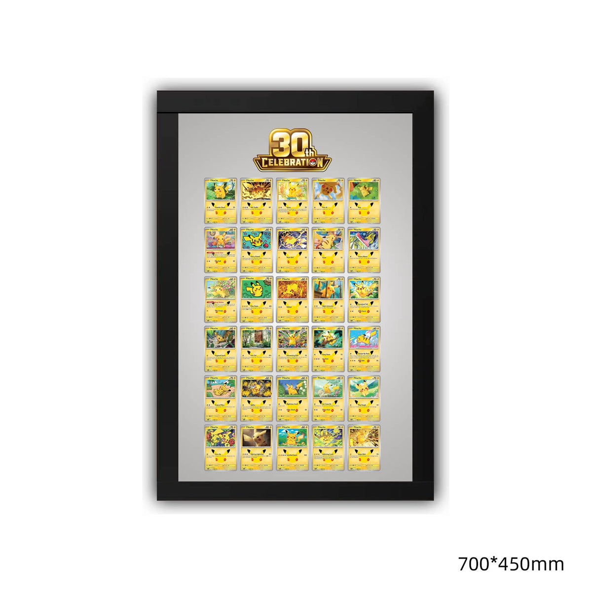 30th Anniversary Pikachu 30 - Extended Artwork Metal Frame