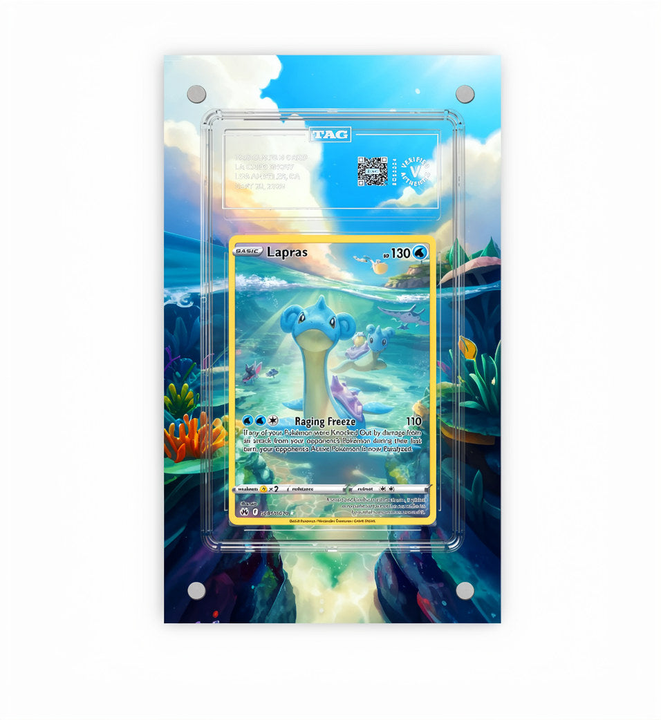 Lapras GG05 - Pokémon Extended Artwork Protective Card Display Case Psa/cgc/tag/raw