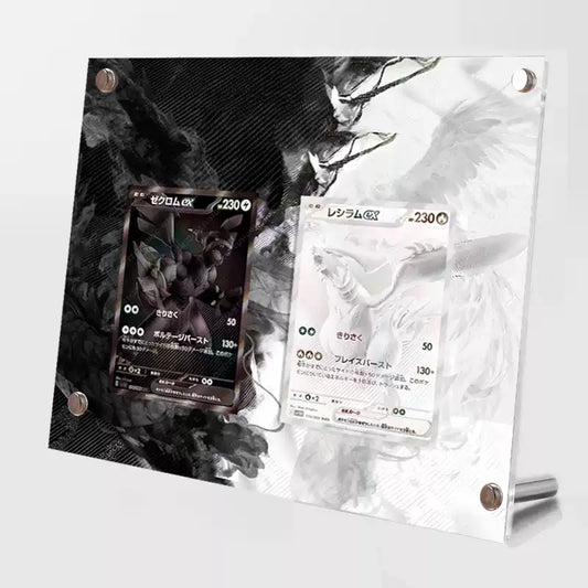 Zekrom & Reshiram Black & White - Pokémon Extended Artwork Protective Card Display Case