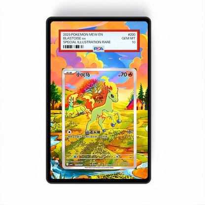 Ponyta #107 GEM PACK 4 - GradeGuardian Extended artwork for PSA / CGC / BGS / TAG