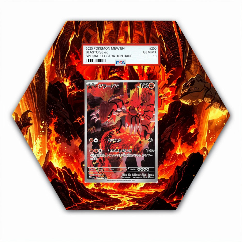 Groudon - 084/076 - Pokémon Octax Extended Artwork Protective Card Wall Display Case