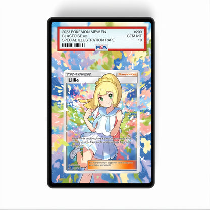 Lillie (Full Art) 151/156 - Gradeguardian Extended Artwork For Psa / Cgc / Bgs / Tag