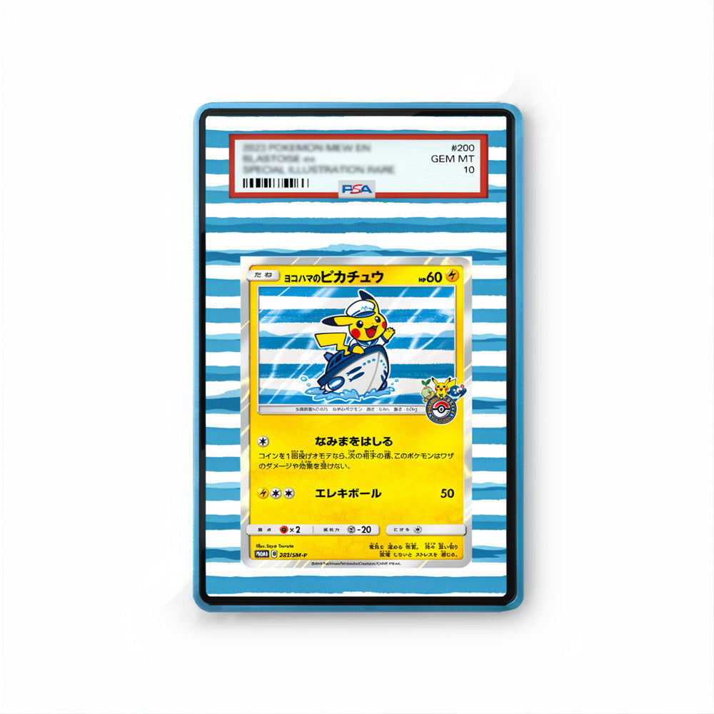 Yokohama's Pikachu - Gradeguardian Extended Artwork For Psa / Cgc / Bgs / Tag