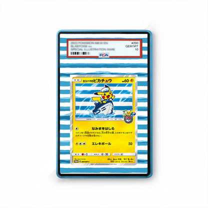 Yokohama's Pikachu - Gradeguardian Extended Artwork For Psa / Cgc / Bgs / Tag