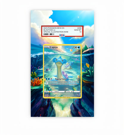 Lapras GG05 - Pokémon Extended Artwork Protective Card Display Case Psa/cgc/tag/raw