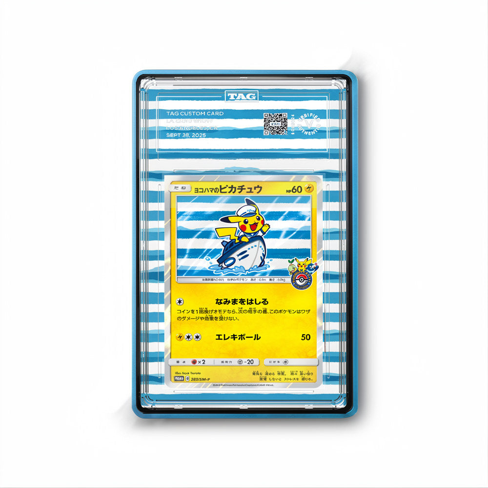 Yokohama's Pikachu - Gradeguardian Extended Artwork For Psa / Cgc / Bgs / Tag