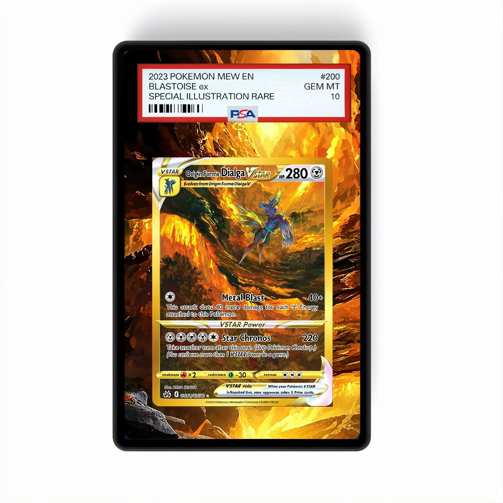 Dialga Vstar GG68/GG70 - GradeGuardian Extended artwork for PSA / CGC / bgs / tag