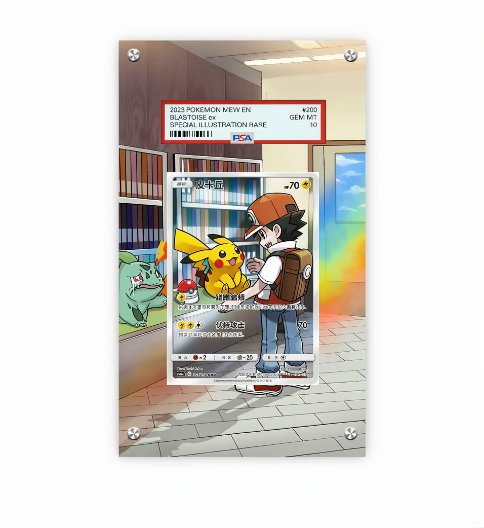 Pikachu - Cosmic Eclipse #241 - Pokémon Extended Artwork Protective Card Display Case Psa/cgc/tag/raw
