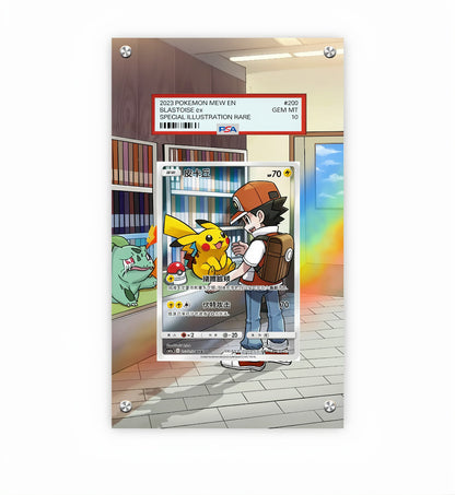 Pikachu - Cosmic Eclipse #241 - Pokémon Extended Artwork Protective Card Display Case Psa/cgc/tag/raw