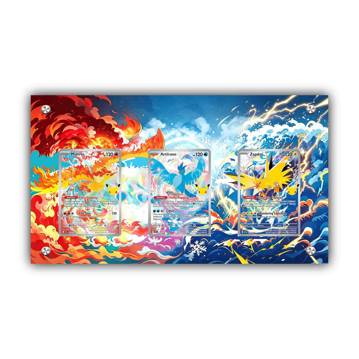 Zapdos, Articuno & Moltres - Pokémon Extended Artwork Protective Card Display Case