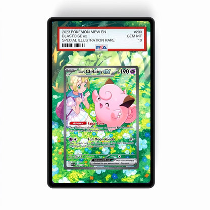 Lillie's Clefairy ex 184/159 - GradeGuardian Extended artwork for PSA / CGC / BGS / TAG