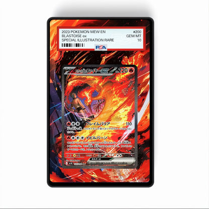 Team Rocket's Moltres ex 229/182 - Gradeguardian Extended Artwork For Psa / Cgc / Bgs / Tag