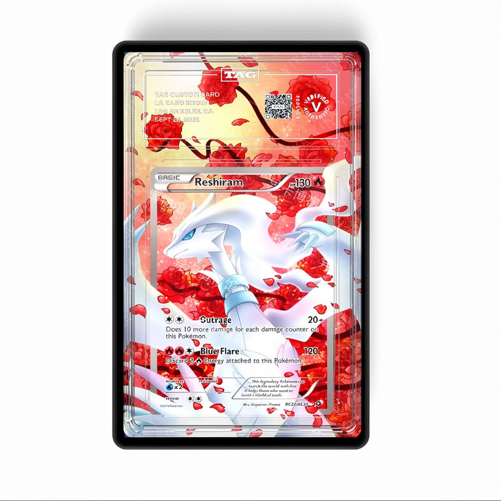 Reshiram RC22/RC25- Gradeguardian Extended Artwork For Psa / Cgc / Bgs / Tag