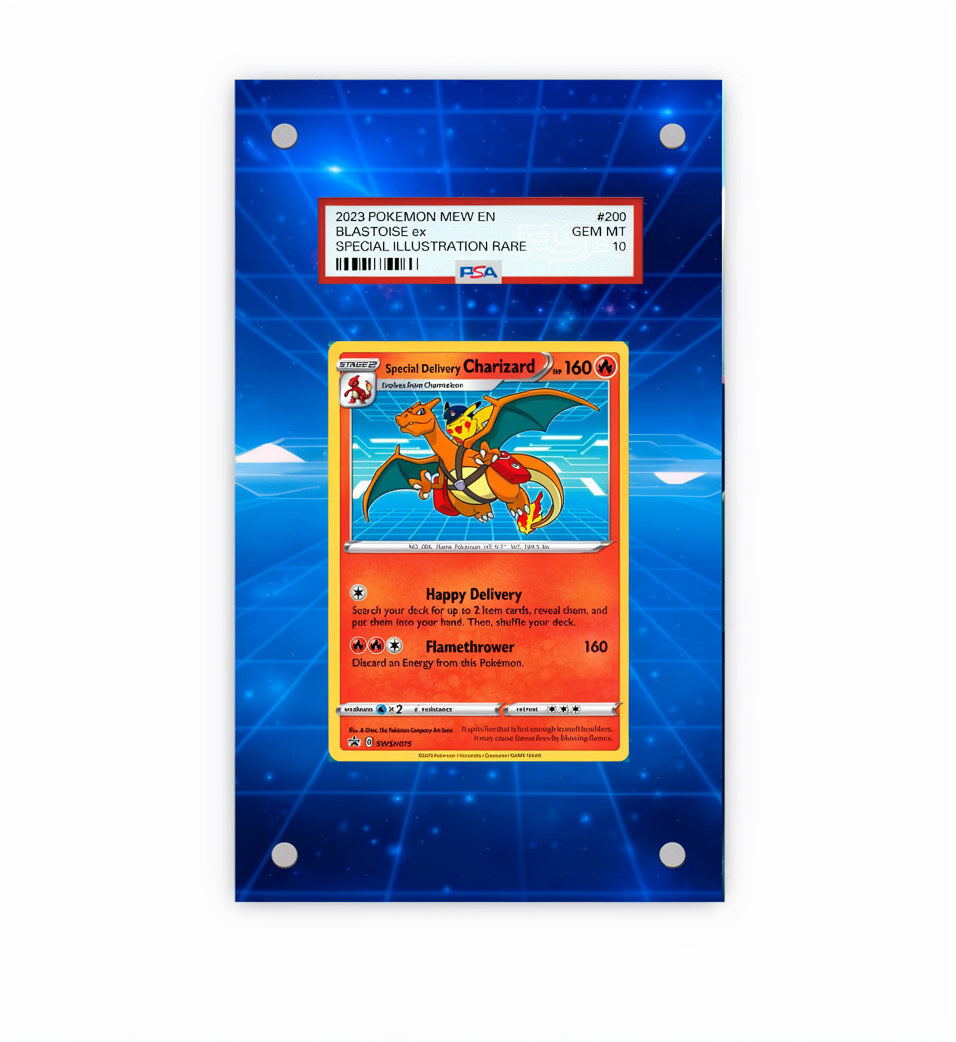 special delivery charizard - Pokémon Extended Artwork Protective Card Display Case Psa/cgc/tag/raw