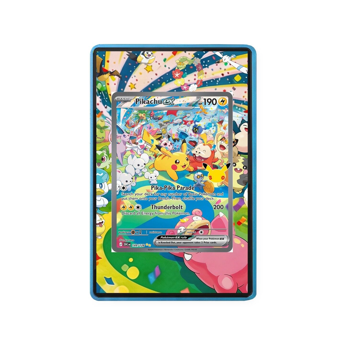 Pikachu ex - 149/128 - Gradeguardian Extended Artwork For Psa / Cgc / Bgs / Tag