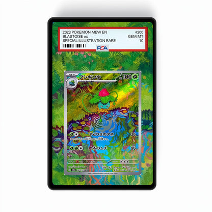Ivysaur - 167/165 - GradeGuardian Extended artwork for PSA / CGC / BGS / TAG