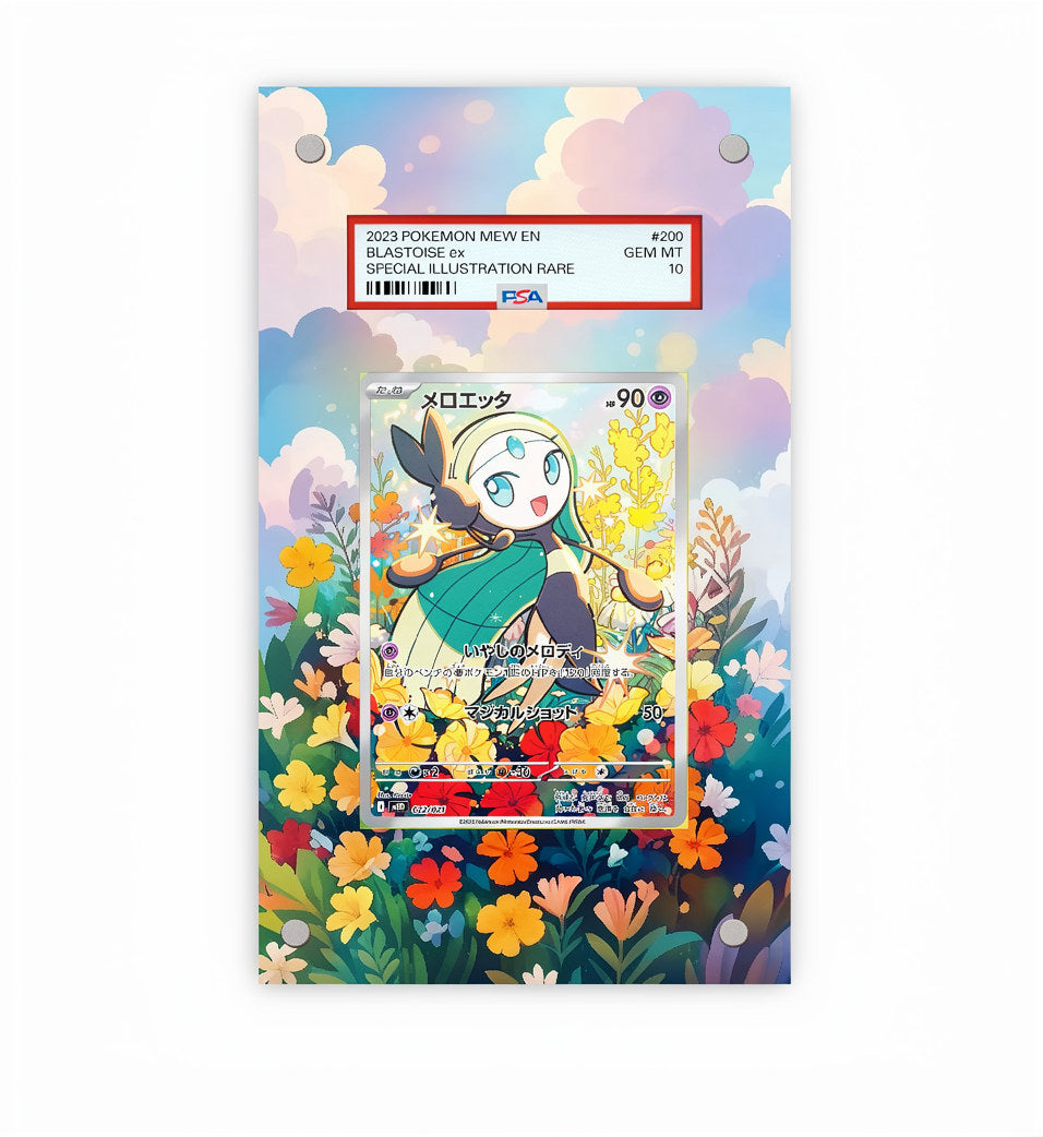 Meloetta 026 - Pokémon Extended Artwork Protective Card Display Case Psa/cgc/tag/raw