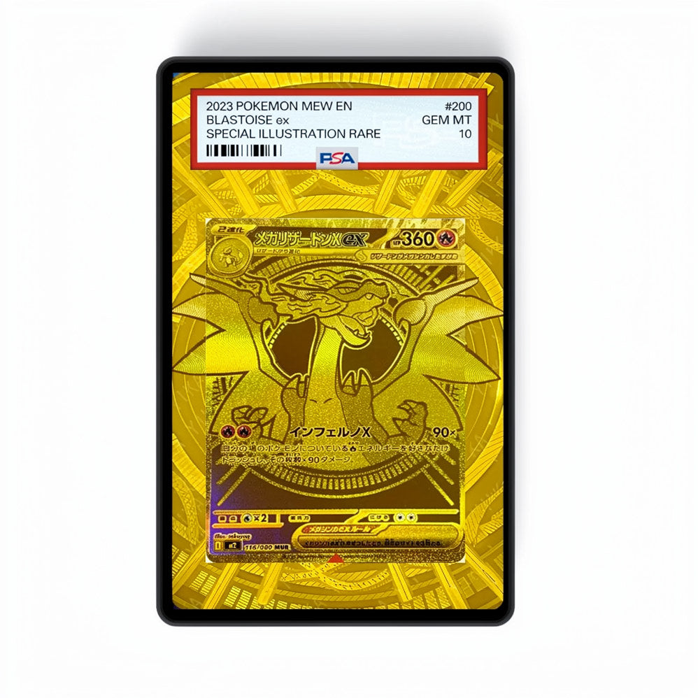 Mega Charizard X ex 130/094 - GradeGuardian Extended artwork for PSA / CGC / BGS / TAG