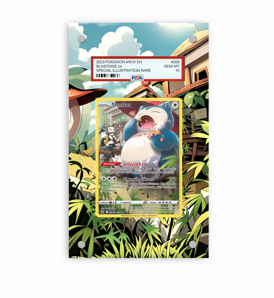 Snorlax TG10/TG30 - Pokémon Extended Artwork Protective Card Display Case Psa/cgc/tag/raw