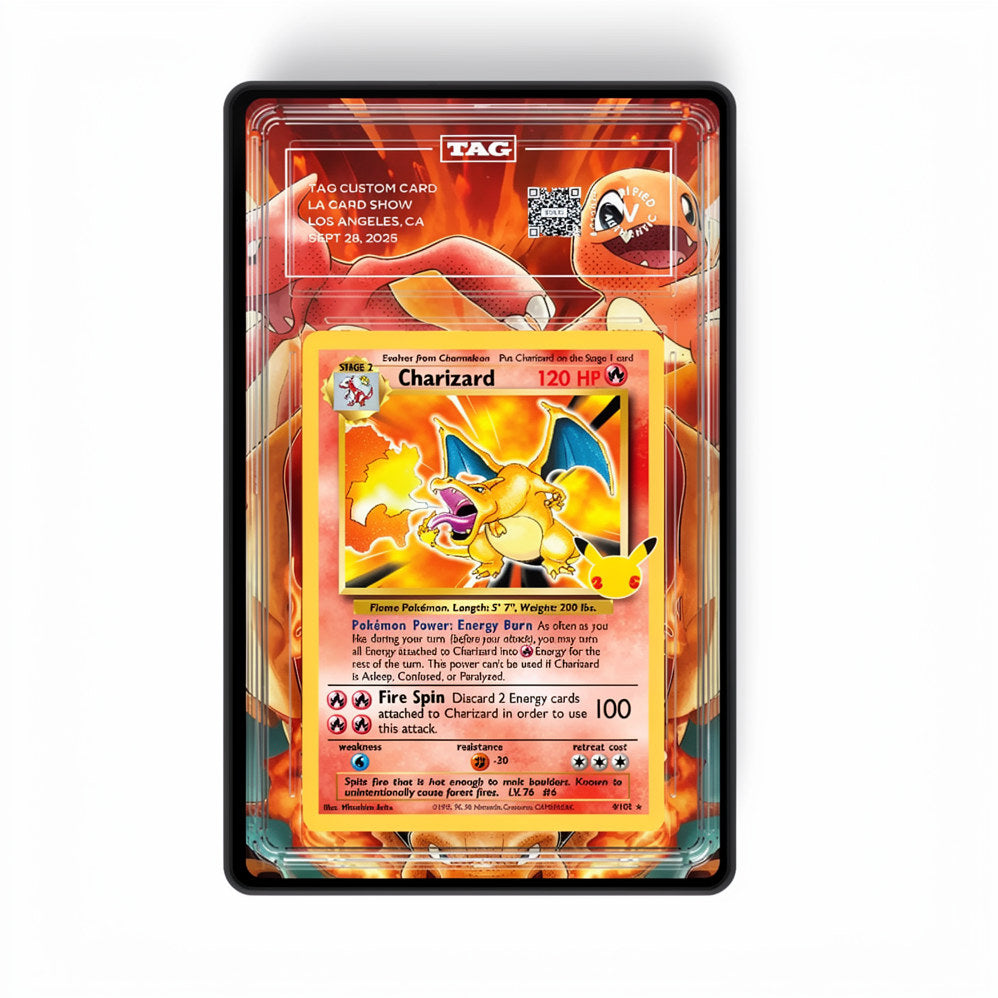 Charizard Celebrations - Gradeguardian Extended Artwork For Psa / Cgc / Bgs / Tag