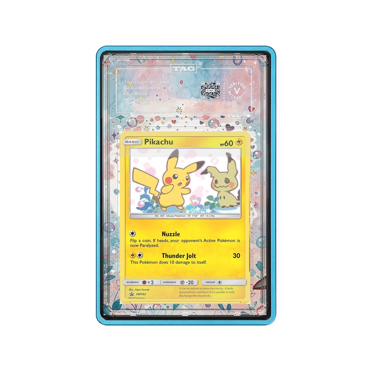 Pikachu SM162 - Gradeguardian Extended Artwork For Psa / Cgc / Bgs / Tag