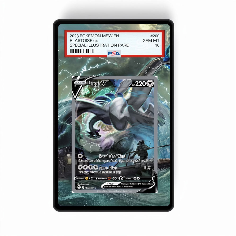 Lugia V 186/195 - GradeGuardian Extended artwork for PSA / CGC / BGS / TAG