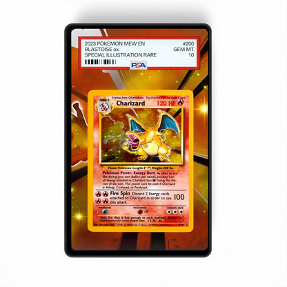 Charizard Base Set - Gradeguardian Extended Artwork For Psa / Cgc / Bgs / Tag