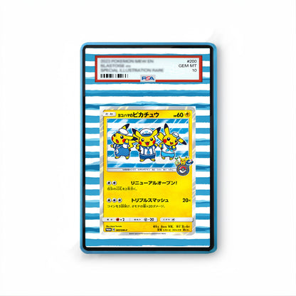 Yokohama's Pikachu - Gradeguardian Extended Artwork For Psa / Cgc / Bgs / Tag