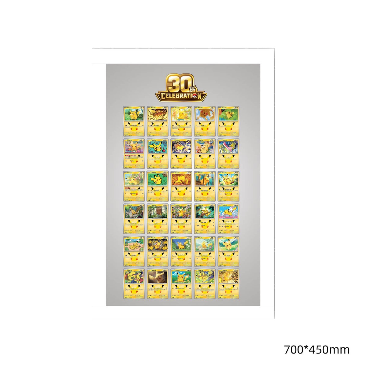 30th Anniversary Pikachu 30 - Extended Artwork Metal Frame