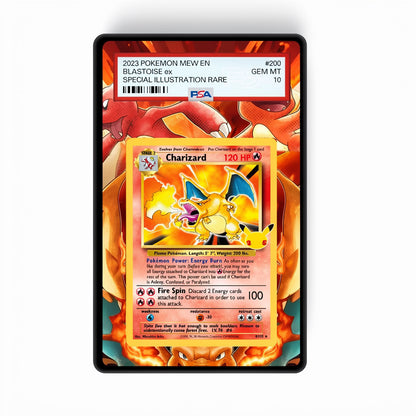 Charizard Celebrations - Gradeguardian Extended Artwork For Psa / Cgc / Bgs / Tag