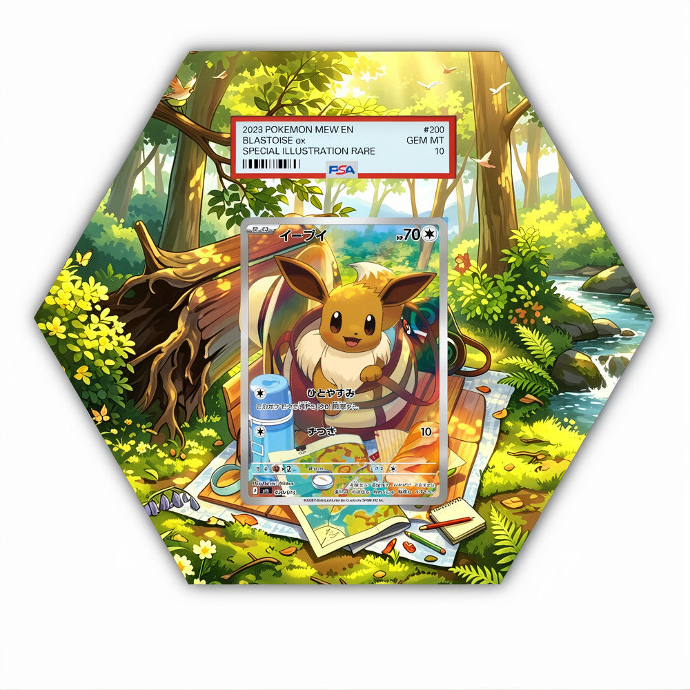 Eevee - 020/019 - Pokémon Octax Extended Artwork Protective Card Wall Display Case