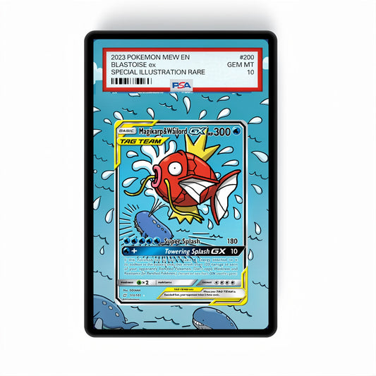 Magikarp & Wailord-gx 161/181 - Gradeguardian Extended Artwork For Psa / Cgc / Bgs / Tag