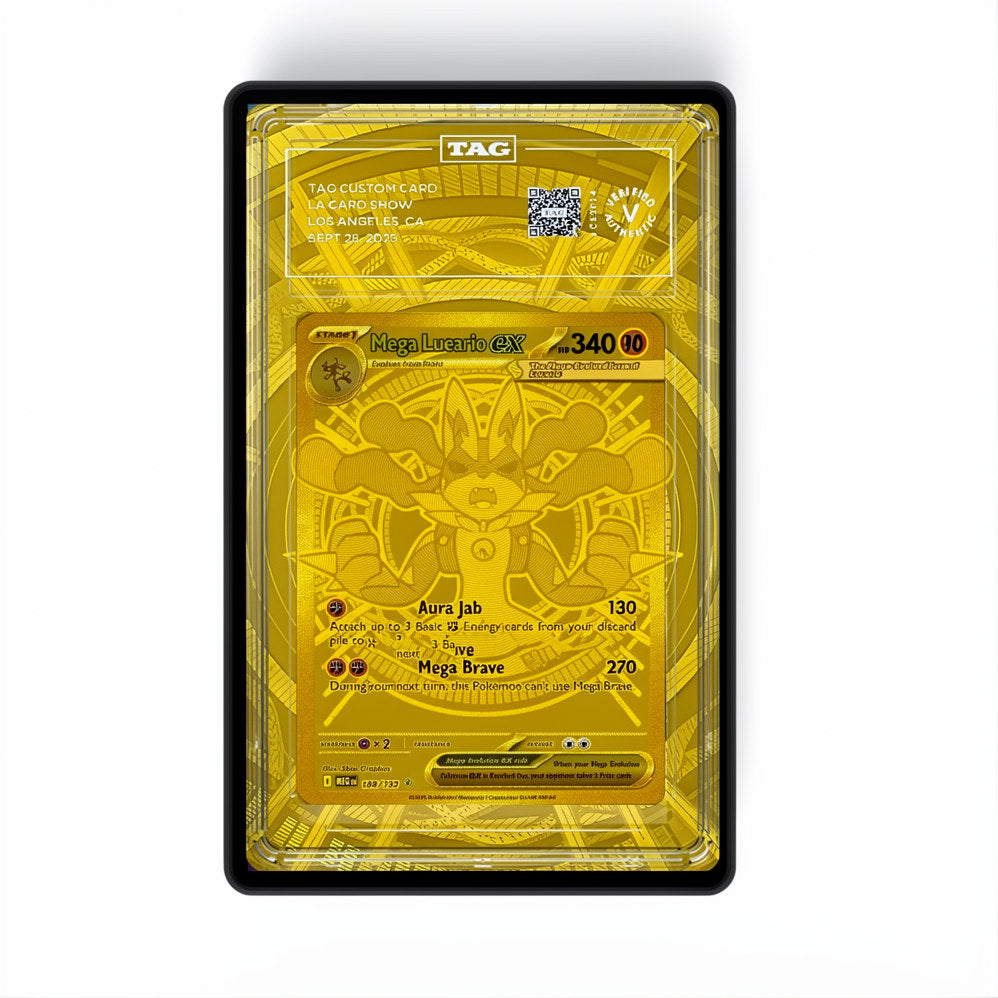 Mega Lucario ex 188/132 - GradeGuardian Extended artwork for PSA / CGC / bgs / tag