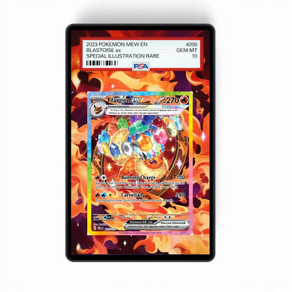 Flareon ex 146/131 - GradeGuardian Extended artwork for PSA / CGC / bgs / tag