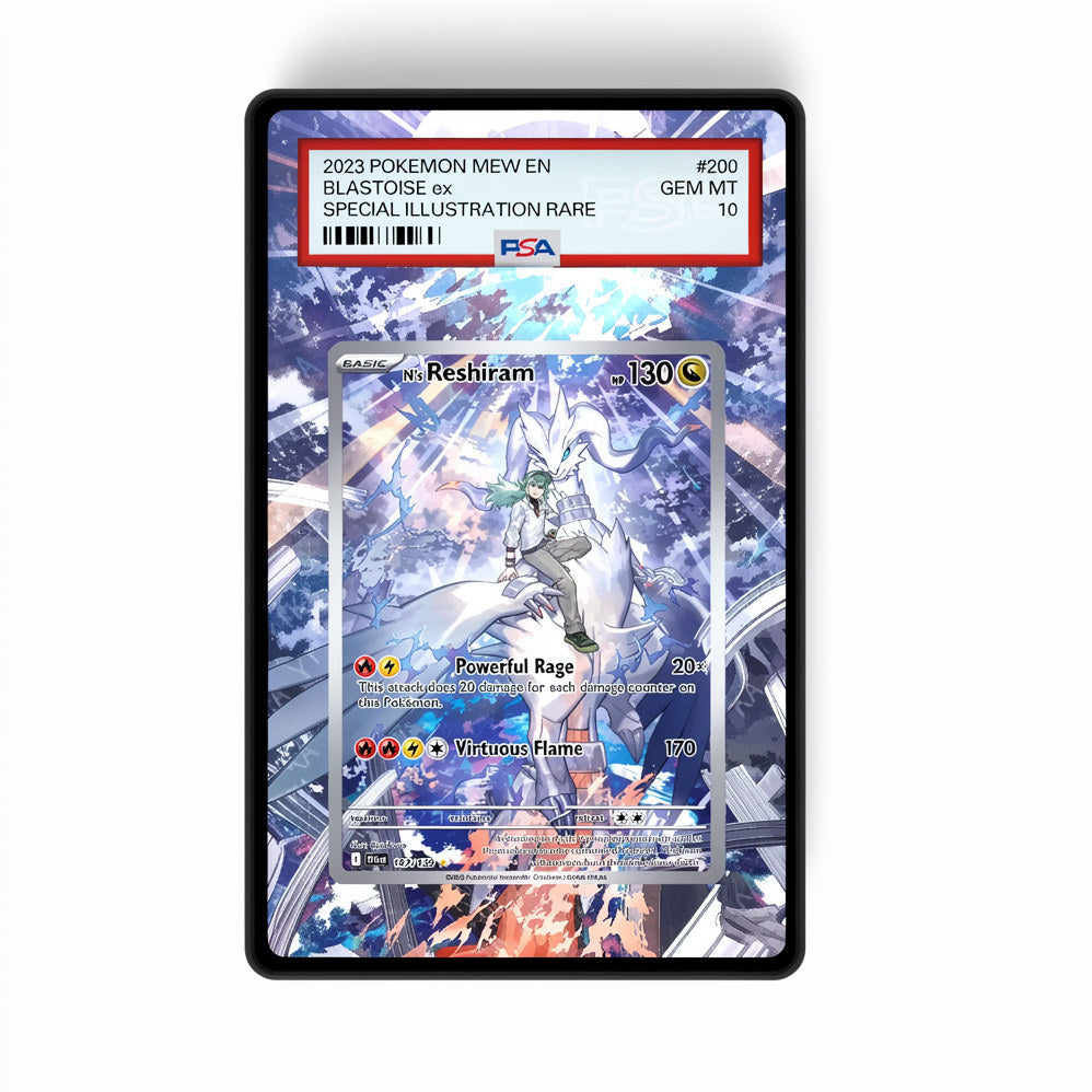 N's Reshiram 167/159 - Gradeguardian Extended Artwork For Psa / Cgc / Bgs / Tag