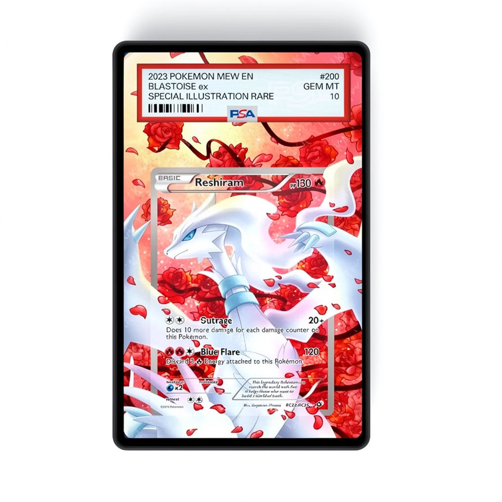 Reshiram RC22/RC25- Gradeguardian Extended Artwork For Psa / Cgc / Bgs / Tag