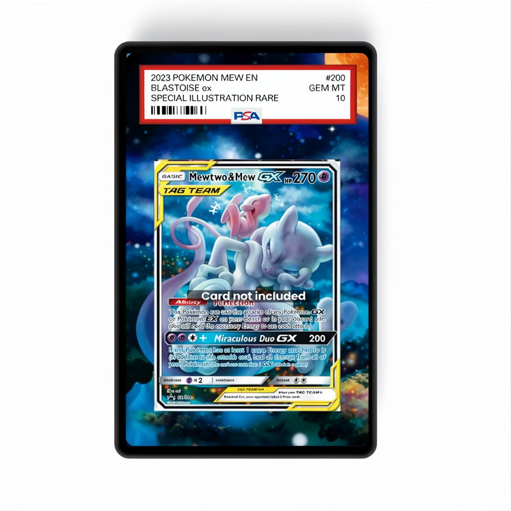 Mewtwo & Mew GX Sm191 - Gradeguardian Extended Artwork For Psa / Cgc / Bgs / Tag