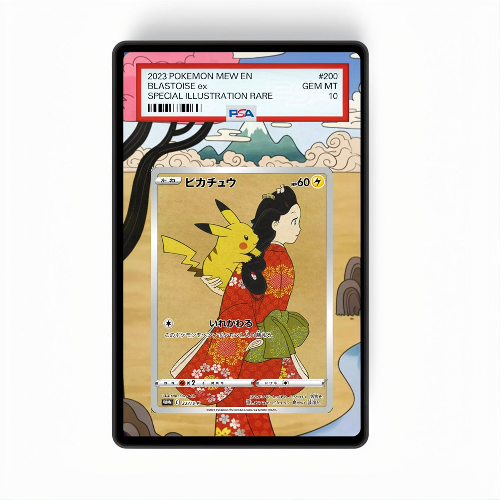 Pikachu #227/S-P - GradeGuardian Extended artwork for PSA / CGC / BGS / TAG