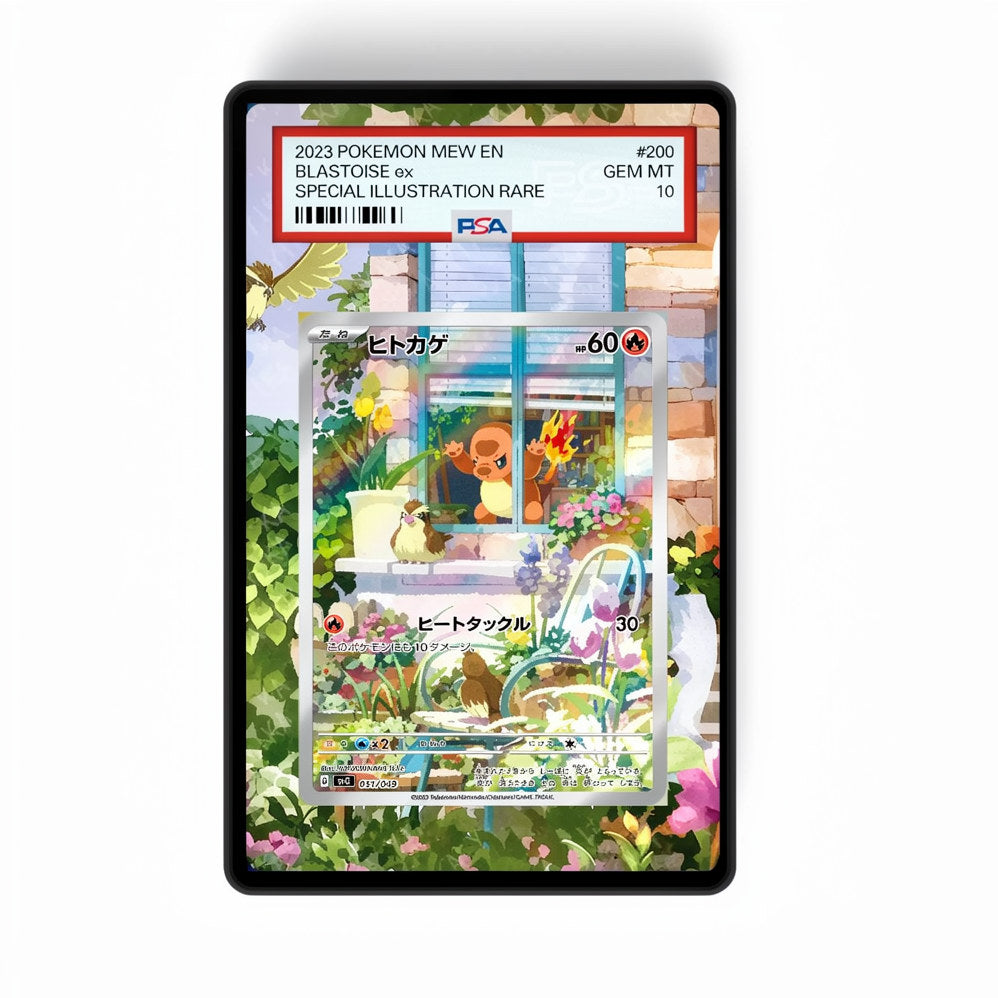 Charmander 044 - GradeGuardian Extended artwork for PSA / CGC / BGS / TAG