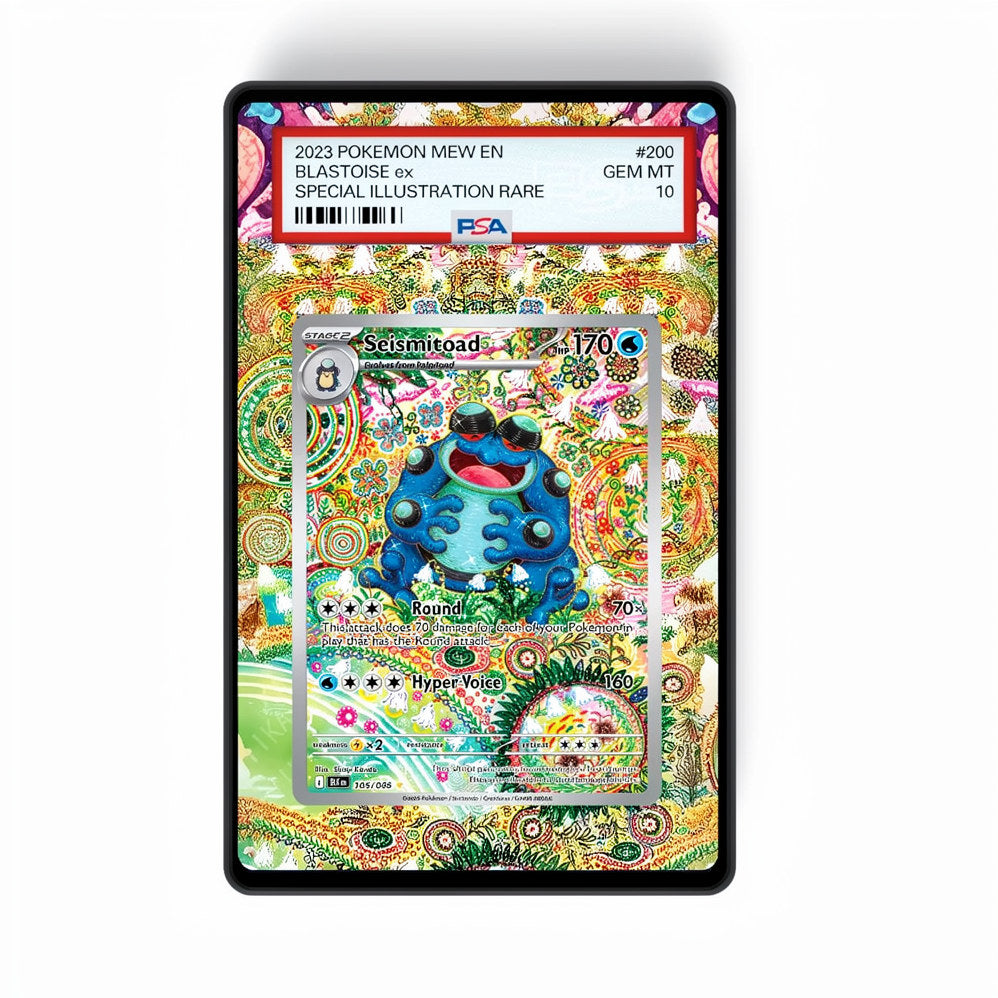 Seismitoad – 105/086 - Gradeguardian Extended Artwork For Psa / Cgc / Bgs / Tag