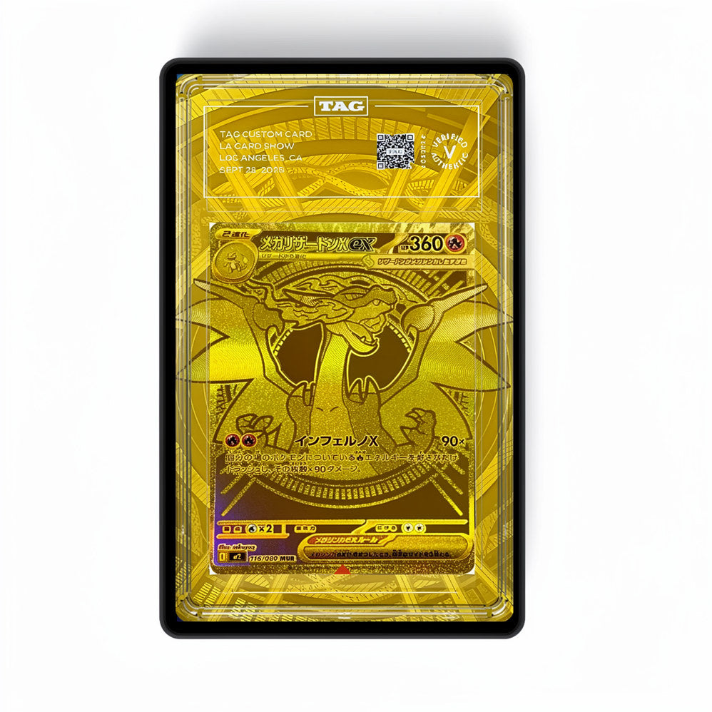 Mega Charizard X ex 130/094 - GradeGuardian Extended artwork for PSA / CGC / BGS / TAG