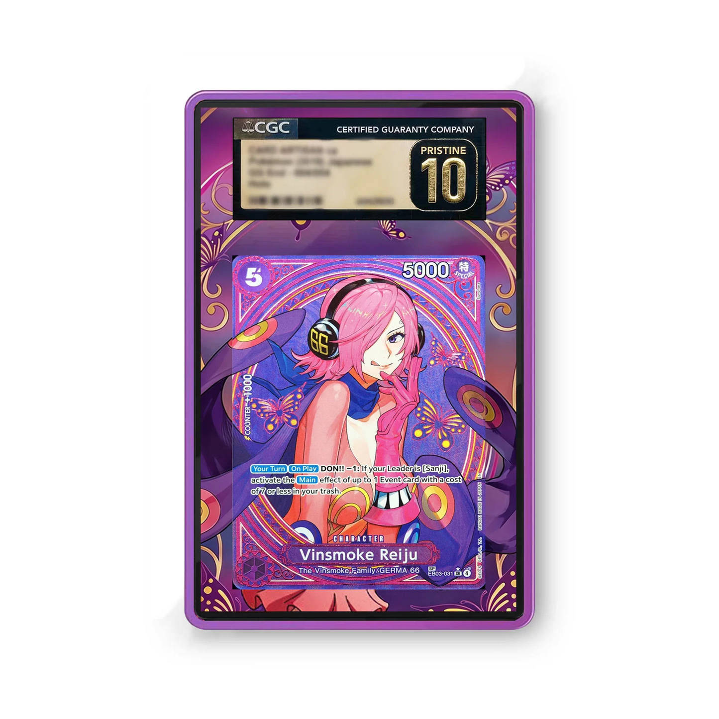 Vinsmoke Reiju EB03-031 - Gradeguardian Extended Artwork For Psa / Cgc / Bgs / Tag