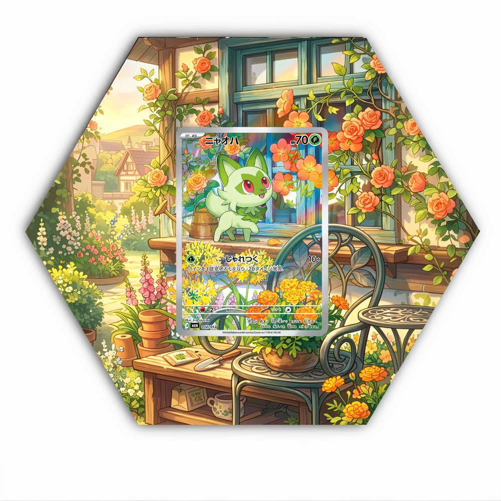 Sprigatito - 018/017 - Pokémon Octax Extended Artwork Protective Card Wall Display Case