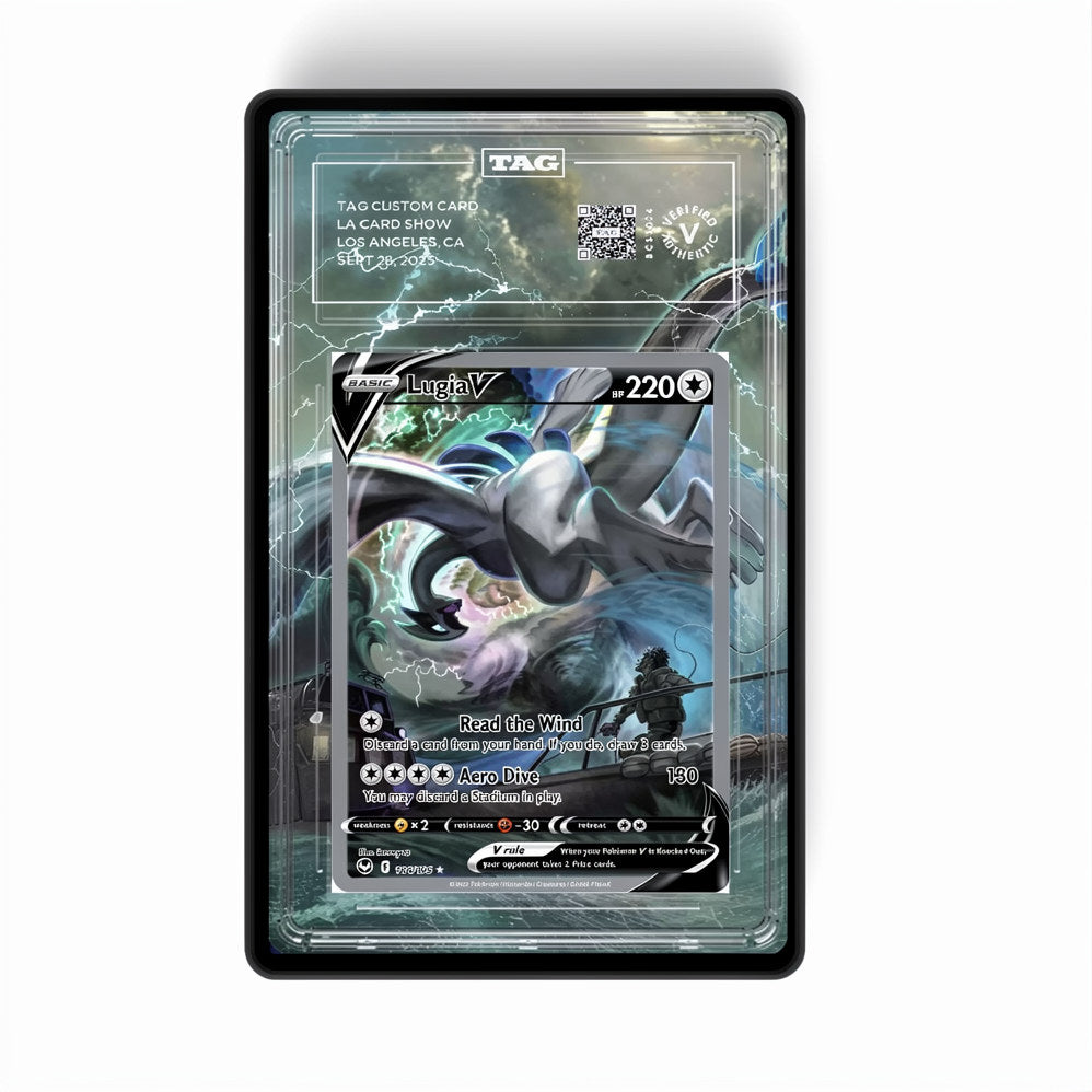 Lugia V 186/195 - GradeGuardian Extended artwork for PSA / CGC / BGS / TAG