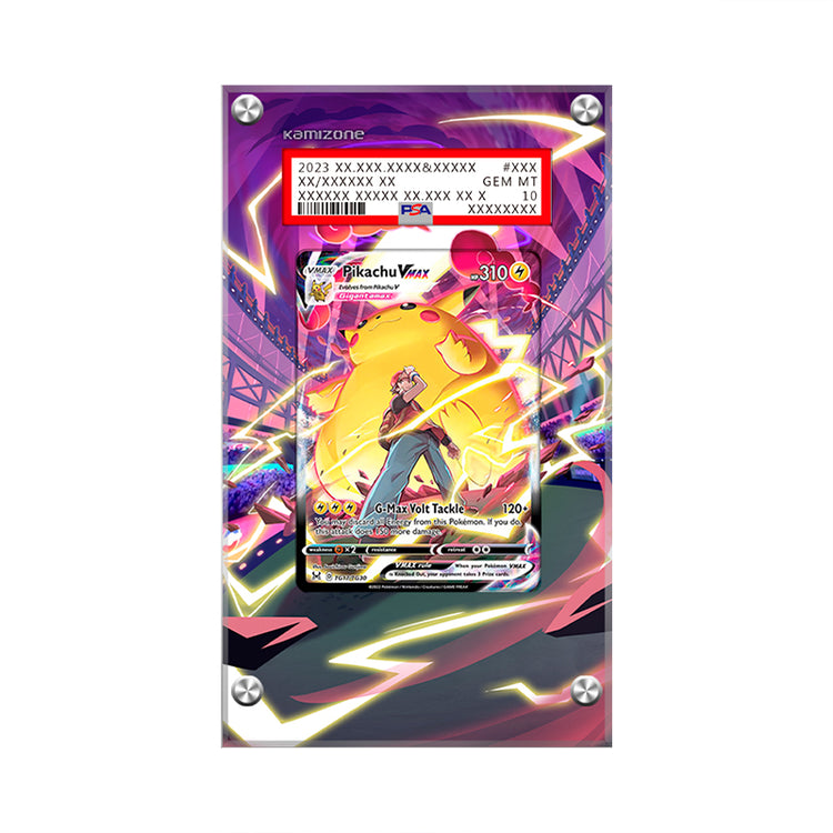 Pikachu VMAX TG17/TG30 Pokémon PSA Extended Artwork Protective Card Display Case
