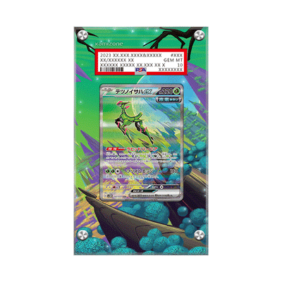 Iron Leaves ex 203/162 - Pokémon PSA Extended Artwork Protective Card Display Case